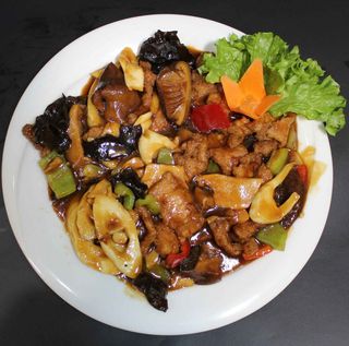 შემწვარი ორაგულის ნაჭრები ბამბუკით, G1