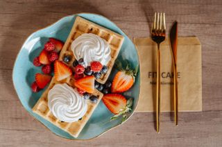 Keto gofry z pudrem z erytrytolu