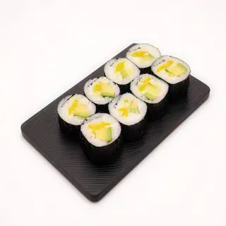 hosomaki vegetal con pepino, aguacate y nabo, bandeja (8 uds.)
