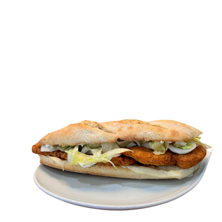 Bocadillo de pollo empanado 