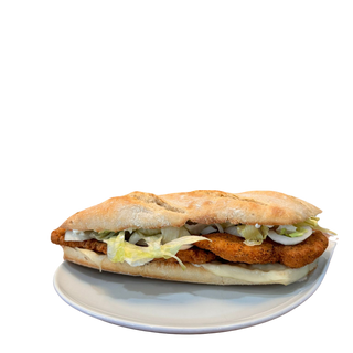Bocadillo de pollo empanado 