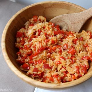 Riz aux poivrons rouges