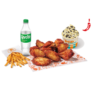 Menú Completo 8 Alitas picantes