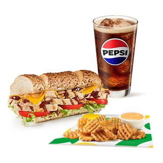 Menú Tiras de Pollo (15 cm.)