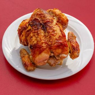 Pollo asado con patatas 