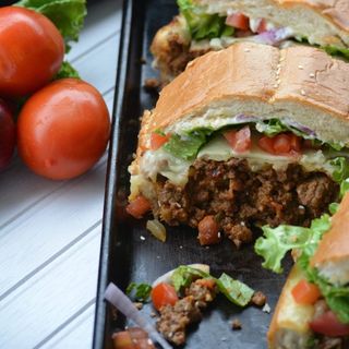 sandwich de viande hachée 