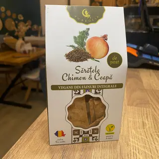 Saratele chimen si ceapa, vegane