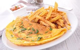 Plato Combinado De Tortilla Francesa