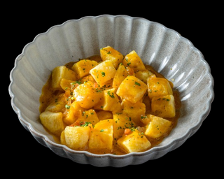 Patatas pategg carbonara