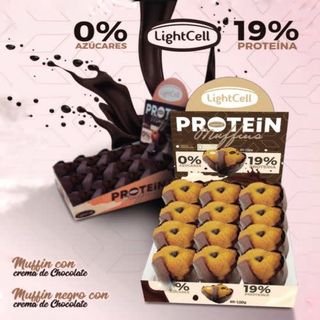 Muffin Chocolate Proteico 0% Grasas VeganFriendly Gluten Free