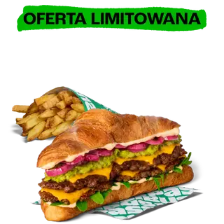 PODWÓJNY KROSANT AWOKADO ZESTAW