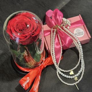 Trandafir Criogenat + Colier Perle