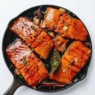 Honey Baked King Salmon