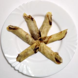 Млинці з бананами та нутелою (180г)