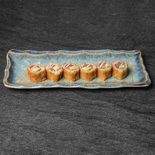 36B.- Maki Frito Salmón Y Aguacate (6 Pzs.)