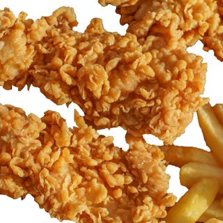 3 polędwiczki z kurczaka +frytki + mały napój