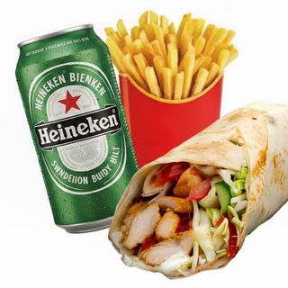 Menù piadina kebab + birra Heineken 33 cl