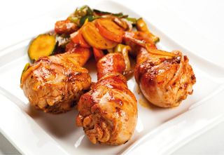 Poulet Braisé Aux Légumes Sautés