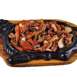 64. Свинско на метална плоча (500г)