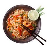 Fideos De Arroz Con Gambas