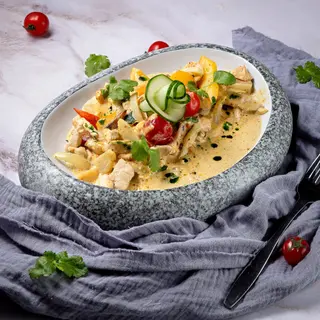 Курица карри с овощами