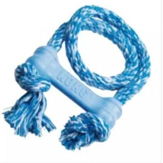 Kong Goma Con Cyuerda Para Cachorros Xs