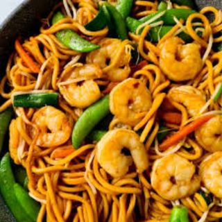 prawns fried noodles