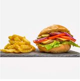 Бургер с дърпано свинско месо (400г)