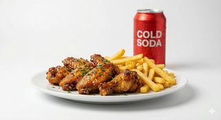 Menú Alitas De Pollo (6 Uds.)