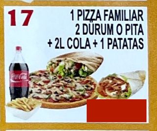 17. Menú Familiar 2 Durum O Pita