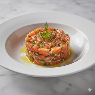 Tartar de salmón