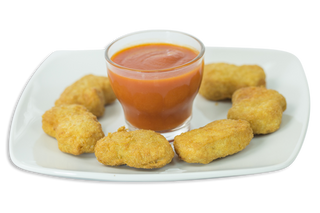 Plato de nuggets de pollo (2 pzs.)