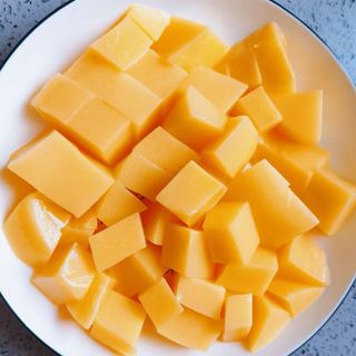 una porzione di budino