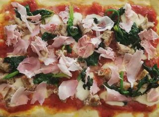 Spinaci e prosciutto