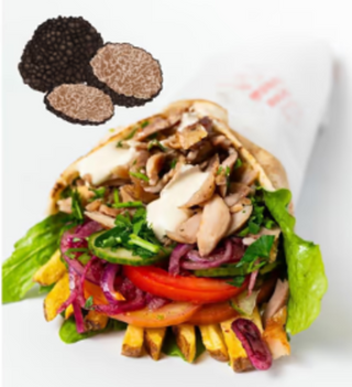 Shaworma cu trufe și carne de vitel