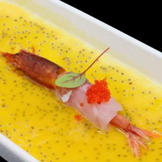 Carpaccio gambero rosso