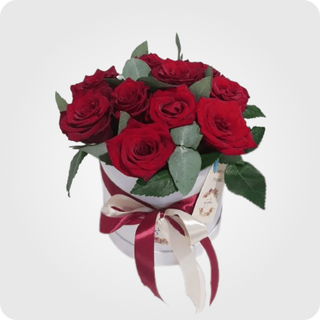 წითელი ვარდი & ევკალიპტი