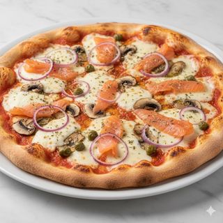 Pizza mediterránea (27 cm.)