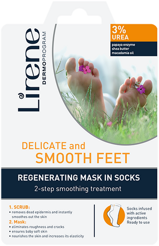 Sosete exfoliante Lirene - exfoliere si regenerare 