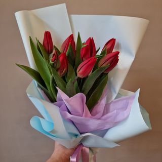 Buchet 21 lalele rosii