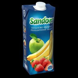 Сік Sandora "Бананово-яблучно- полуничний" (0,5 л.)
