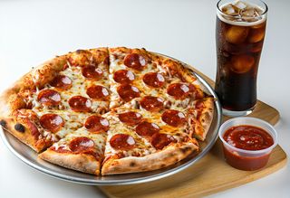 Combo: Pepperoni + Sauce on the side + Drink