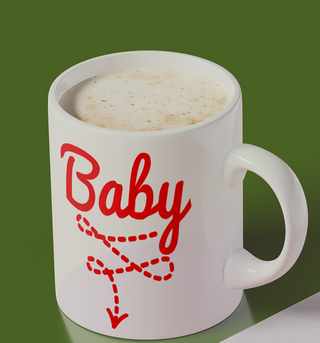 Cana personalizata cu mesaj Baby