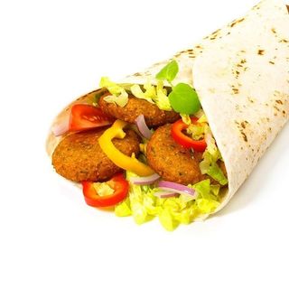 Dürüm falafel con queso