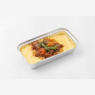 Polenta con spezzatino di manzo