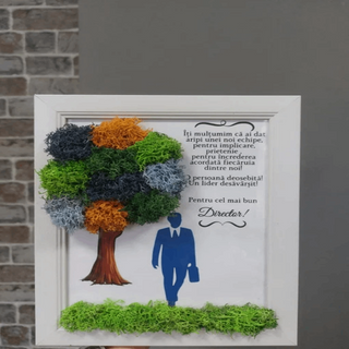 Tablou cu licheni pentru Director - 15x20