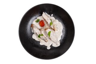 Пилешко с Трюфел сос и Ориз Арборио (350г)