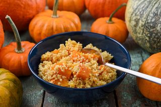 пшенная каша с запеченной тыквой