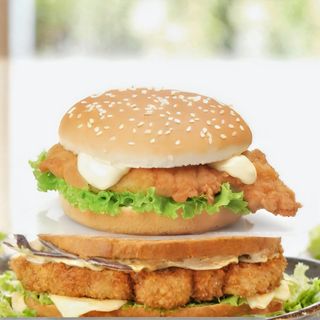 Chicken burger menu