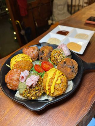 Mix di polpette con creme - 4 pezzi